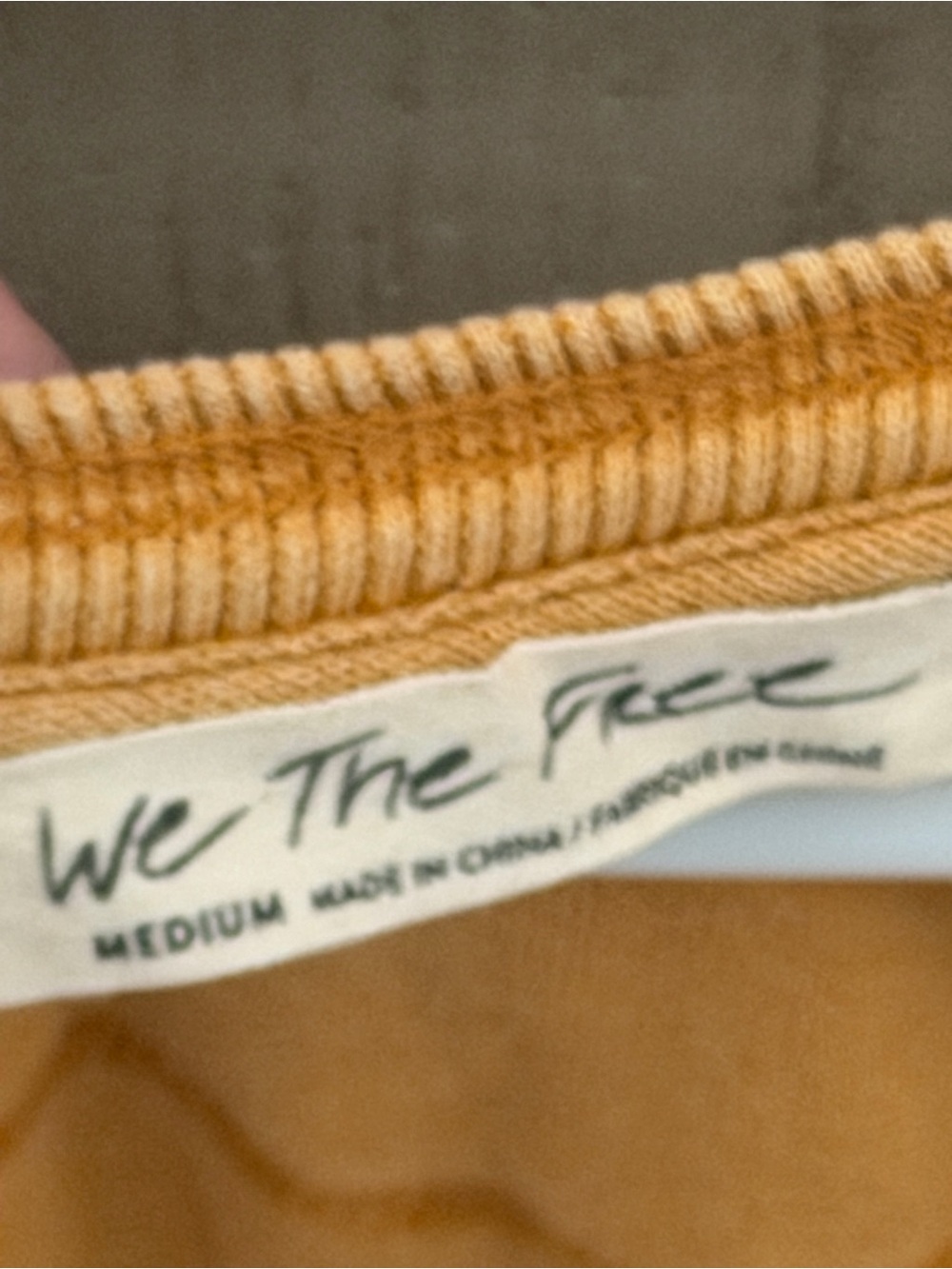 We The Free women's Medium yellow/Tan top